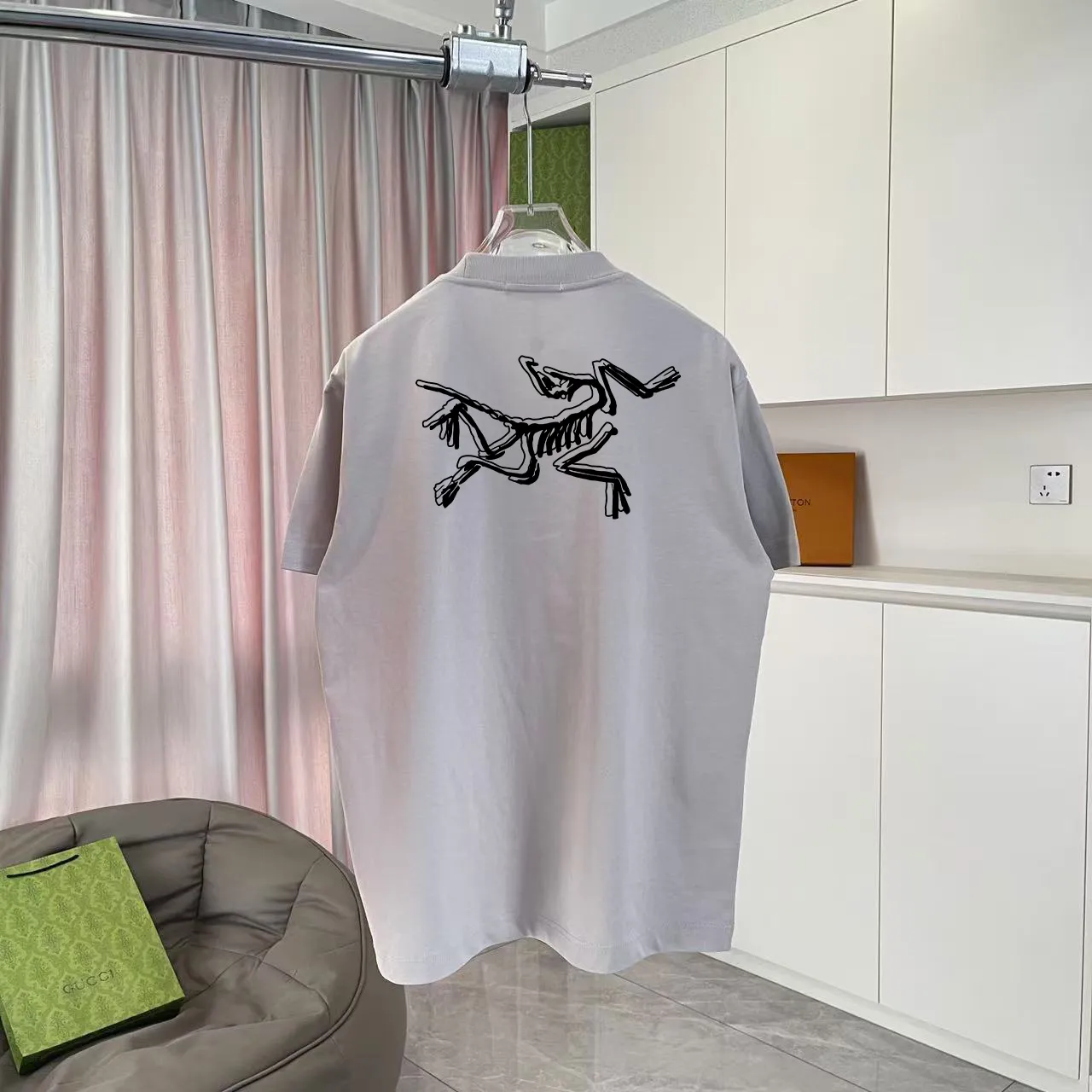 ARC'TERYX* 2025 New Arrival logo t g Same Style Size：S M L XL XXL ：Black White Blue Gray